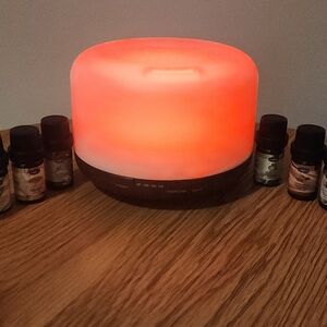 LED Aroma Diffuser with Essential Oils